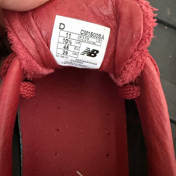 New Balance 1500 Saint St Alfred Limited Red Suede Size 11 CM1500SA - Picture 9 of 14